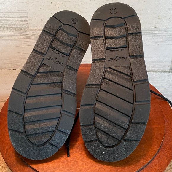Cat & Jack Black Ankle Boots Size 13 New - No Tags - Picture 6 of 7